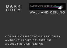 Wall and Ceiling Ambient Light Rejecting Acoustic Dampening DARK GREY