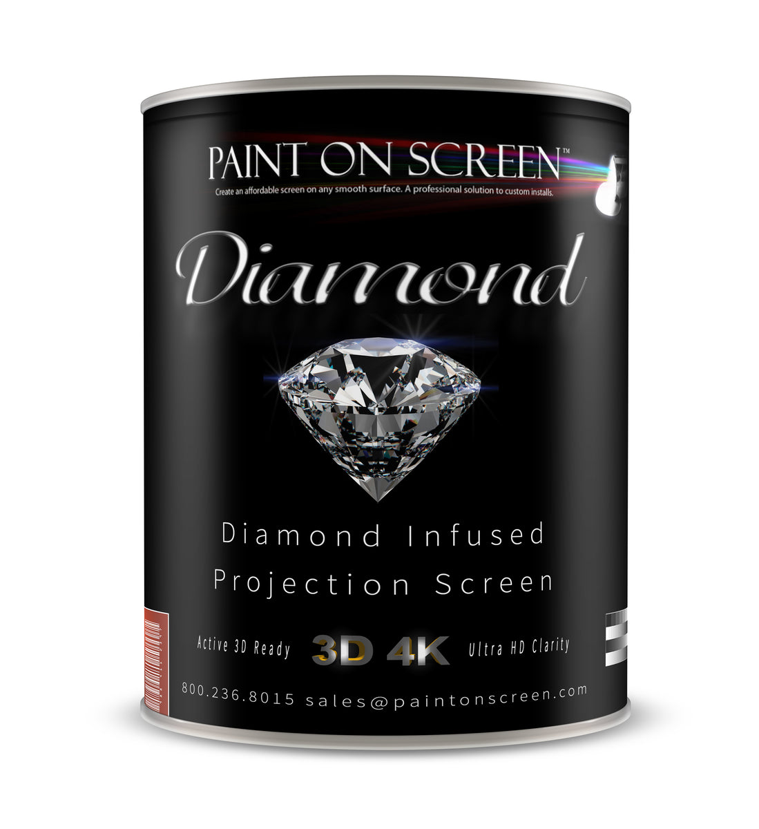 Diamond Infused Projection Screen Paint On Screen