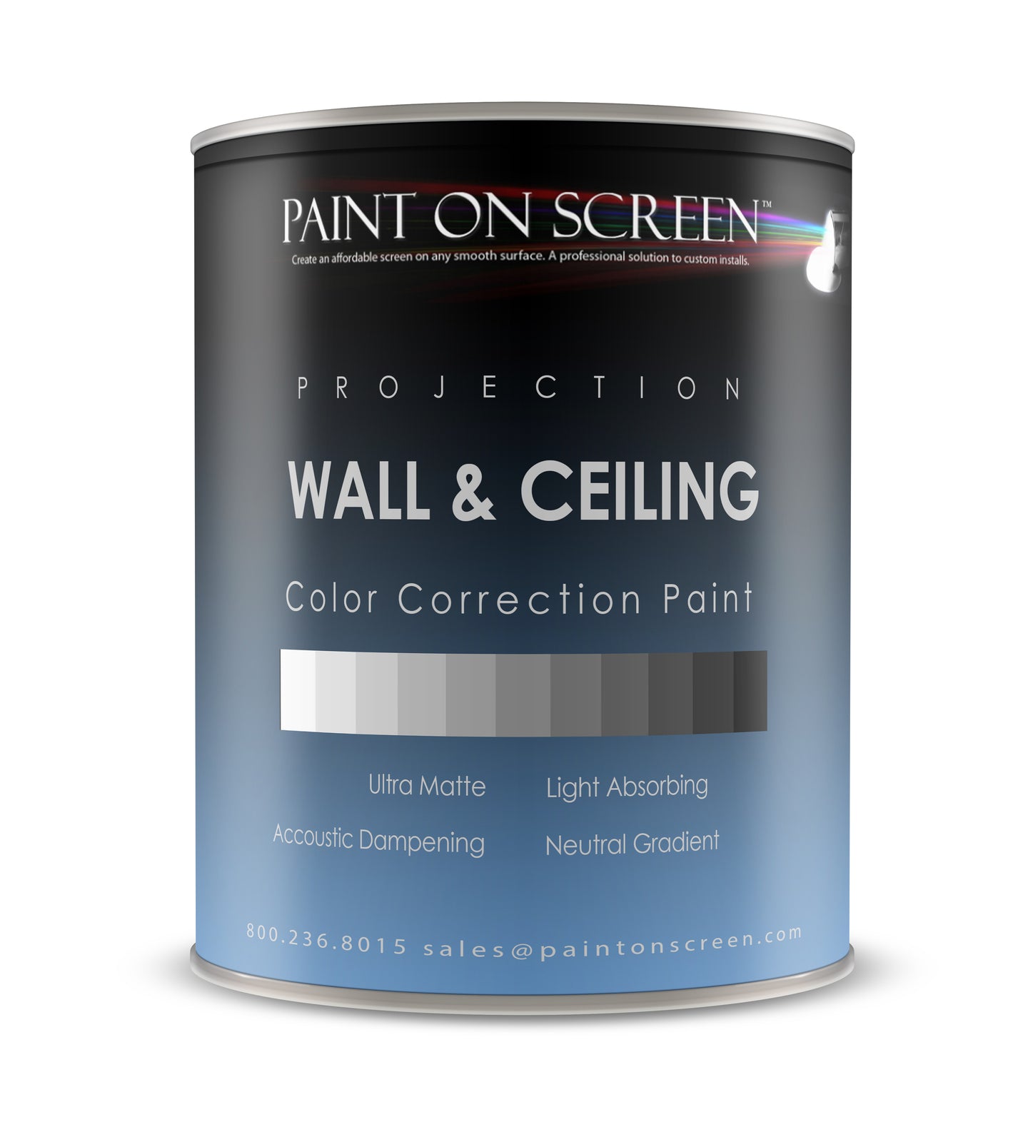 Wall and Ceiling Ambient Light Rejecting Acoustic Dampening DARK GREY