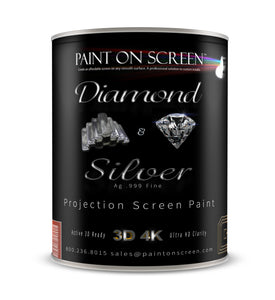 Projector Screen Paint - Exterior S1 Screen Paint Silver-Gallon